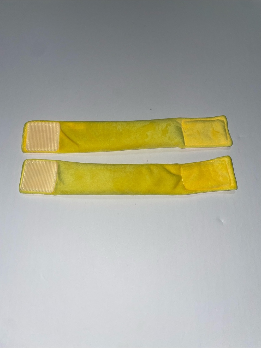 Bright Yellow Velvet sensory weighted Bracelets - Picture 2 of 6